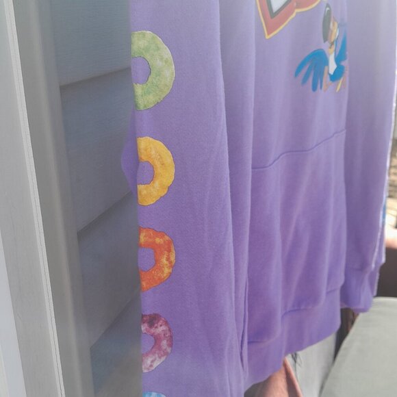 Kellogg's Froot Loops Toucan Sam Purple Unisex Pullover Hoodie Sweatshirt - Picture 6 of 7